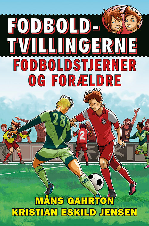Forside til bogen Fodboldtvillingerne: Fodboldstjerner og forældre (7)