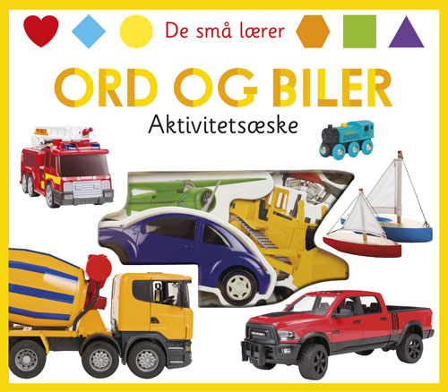 Forside til bogen De små lærer - Ord og biler - aktivitetsæske