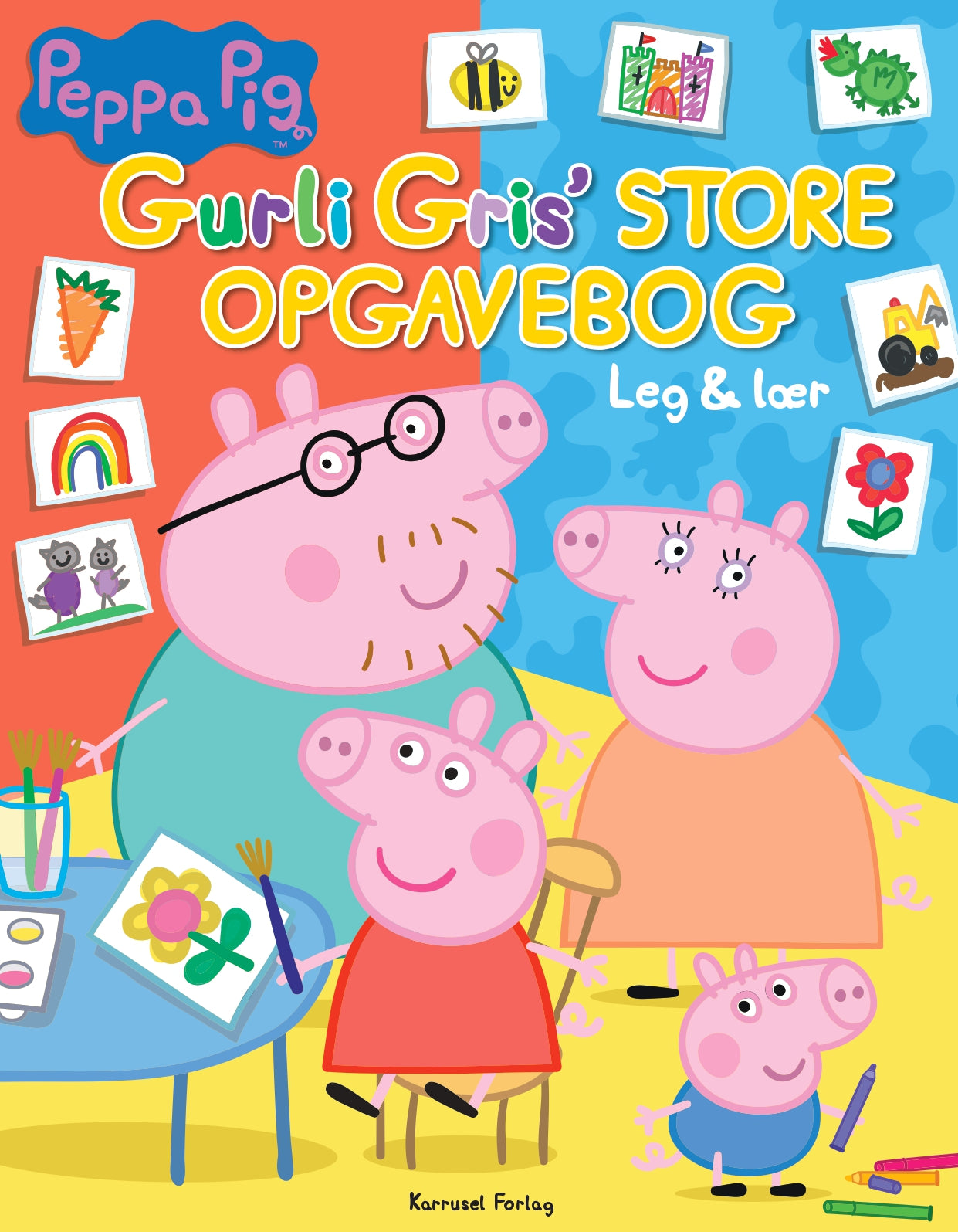 Forside til bogen Peppa Pig - Gurli Gris' store opgavebog - Leg og lær