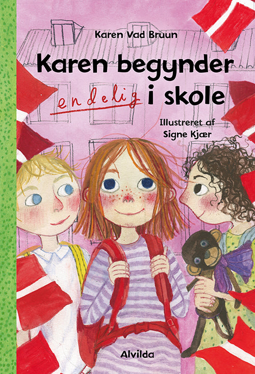 Forside til bogen Karen begynder ENDELIG i skole (3)