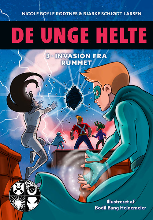 Forside til bogen De unge helte 3: Invasion fra rummet