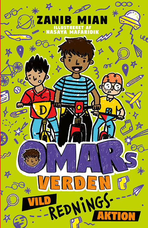 Forside til bogen Omars verden 3: Vild redningsaktion
