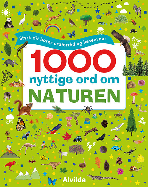 Forside til bogen 1000 nyttige ord om naturen - Styrk dit barns ordforråd og læseevner