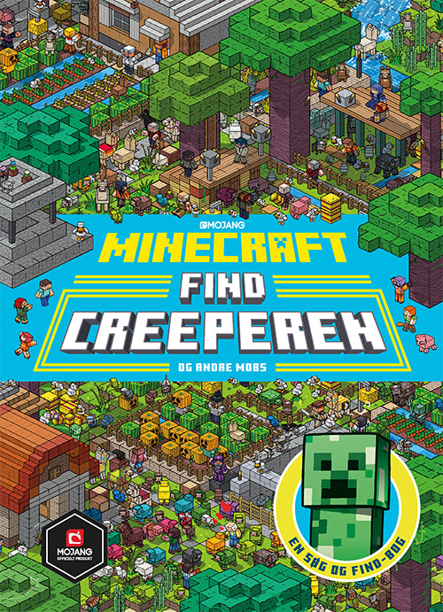 Forside til bogen Minecraft - Find creeperen (en søg og find-bog)