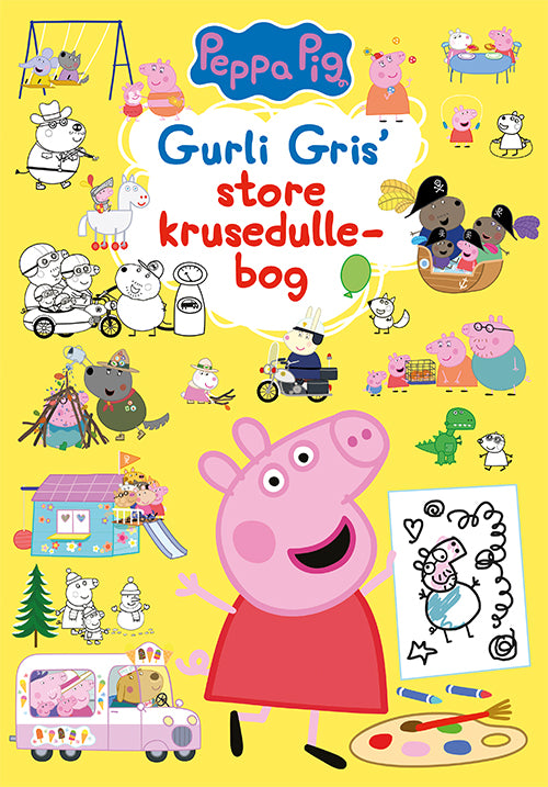 Forside til bogen Peppa Pig - Gurli Gris’ store krusedullebog
