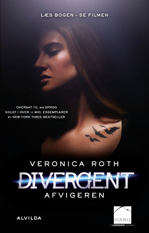 Forside til bogen Divergent - film udgave