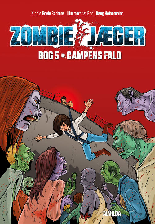 Forside til bogen Zombie-jæger 5: Campens fald