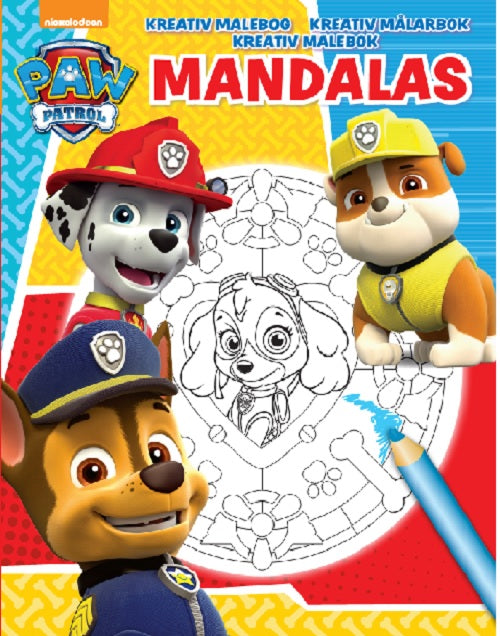 Forside til bogen Mandalas Nickelodeon Paw Patrol