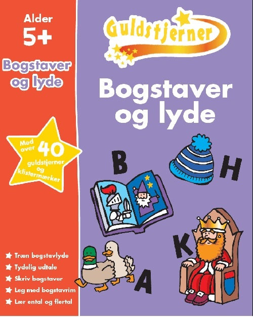 Forside til bogen Guldstjerner - Bogstaver og lyde