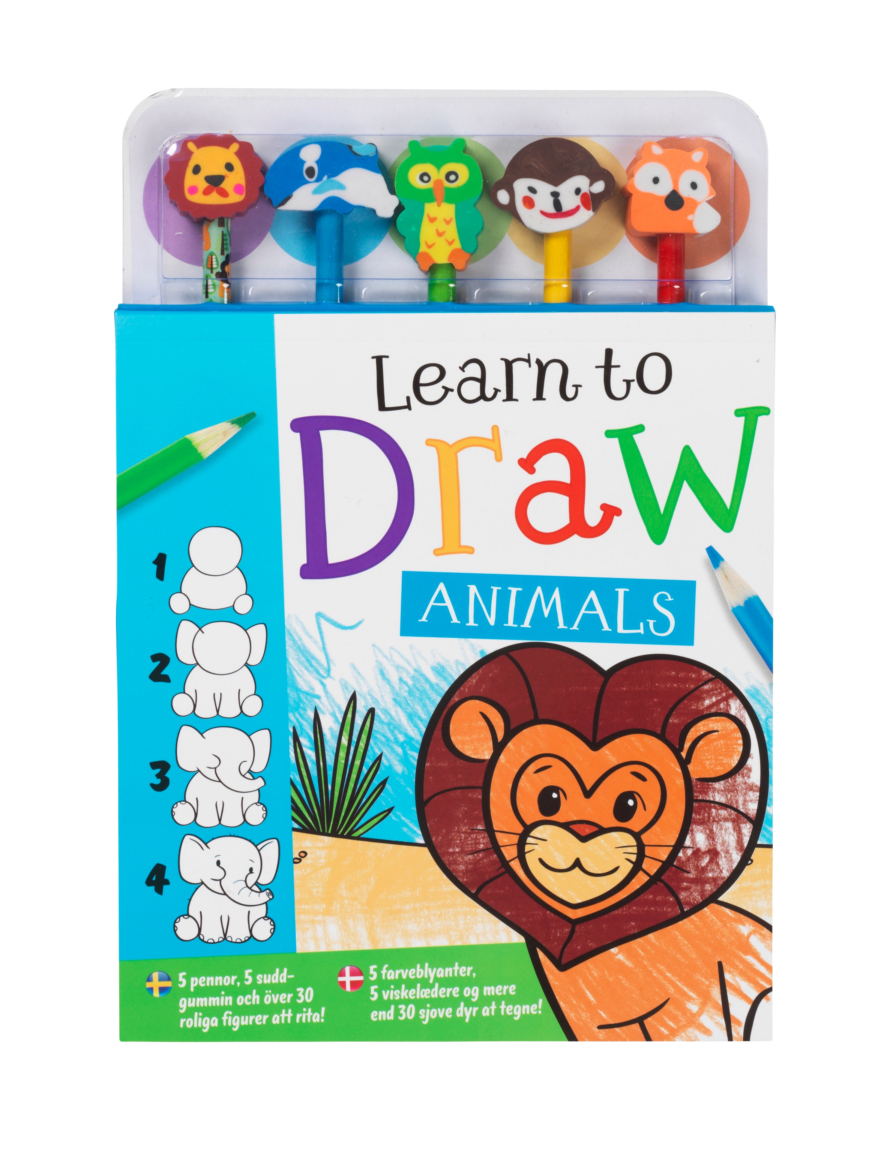 Forside til bogen Lær at tegne dyr