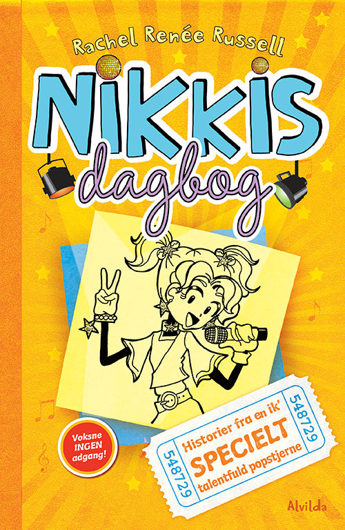 Forside til bogen Nikkis dagbog 3: Historier fra en ik' specielt talentfuld popstjerne